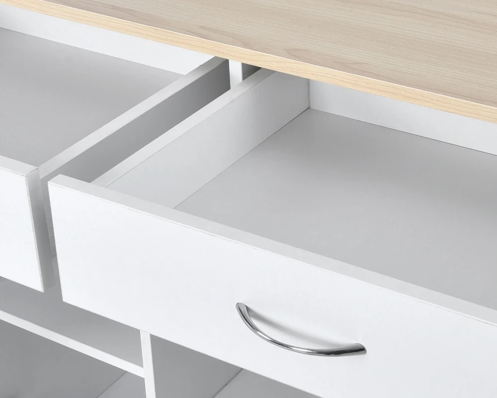 kitchen rolling cart with drawers