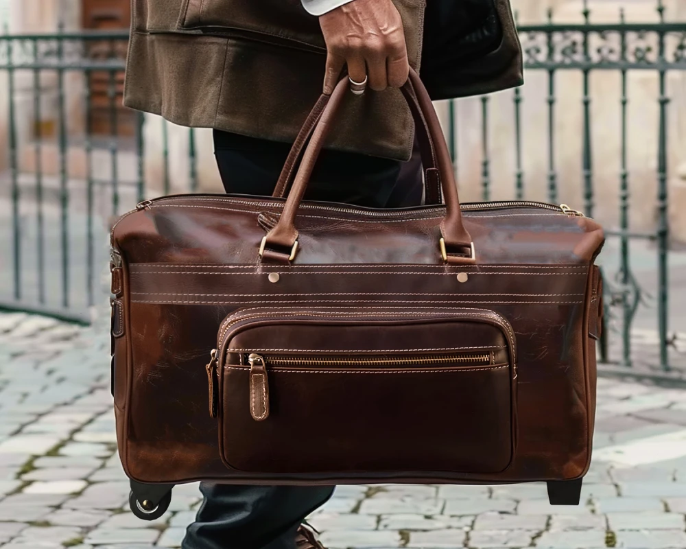best leather carry on