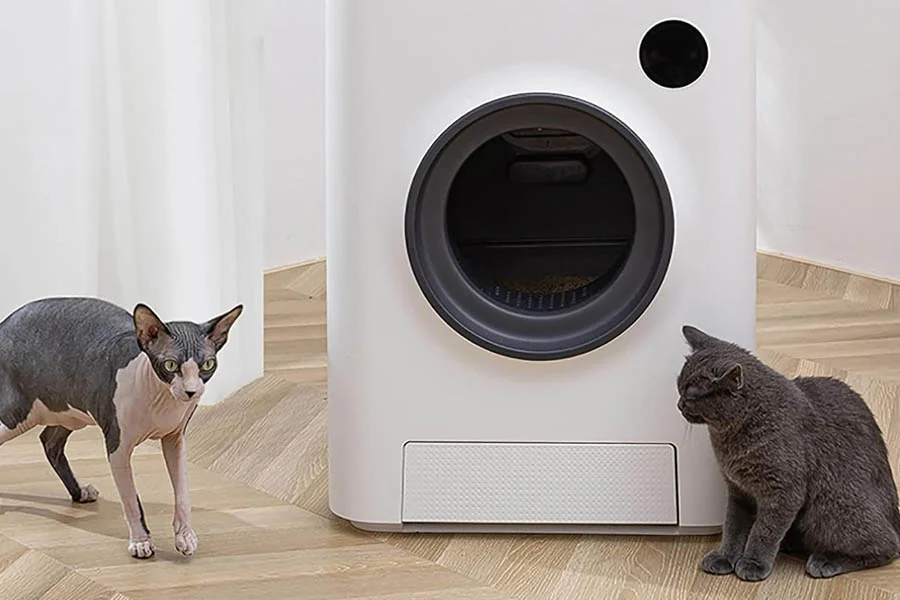 self clean cat litter box