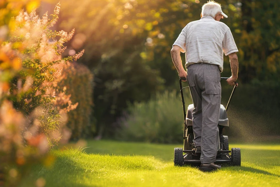 battery powered push lawn mower