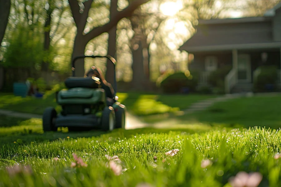 battery powered push lawn mower